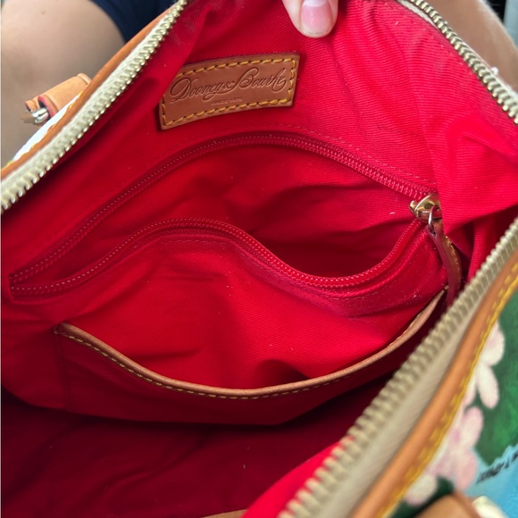 Dooney & Bourke Purse Hydrangea floral satchel crossbody leather - Picture 10 of 12